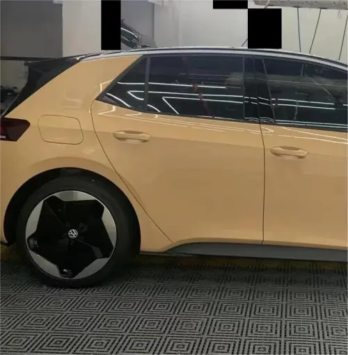 Gloss AMG Desert Yellow Car Vinyl Wrap PET review 