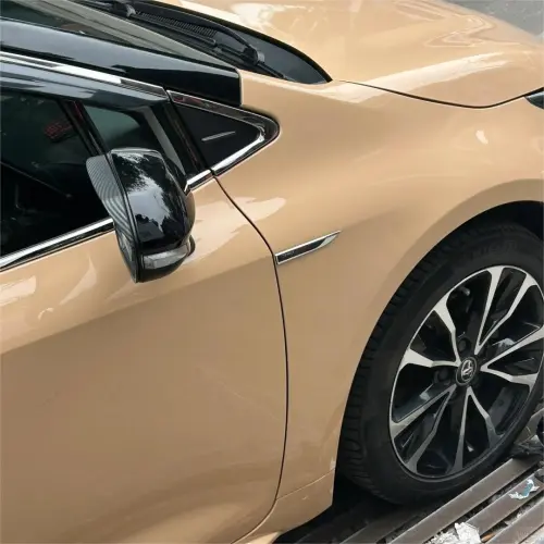 Gloss AMG Desert Yellow Car Vinyl Wrap PET review 