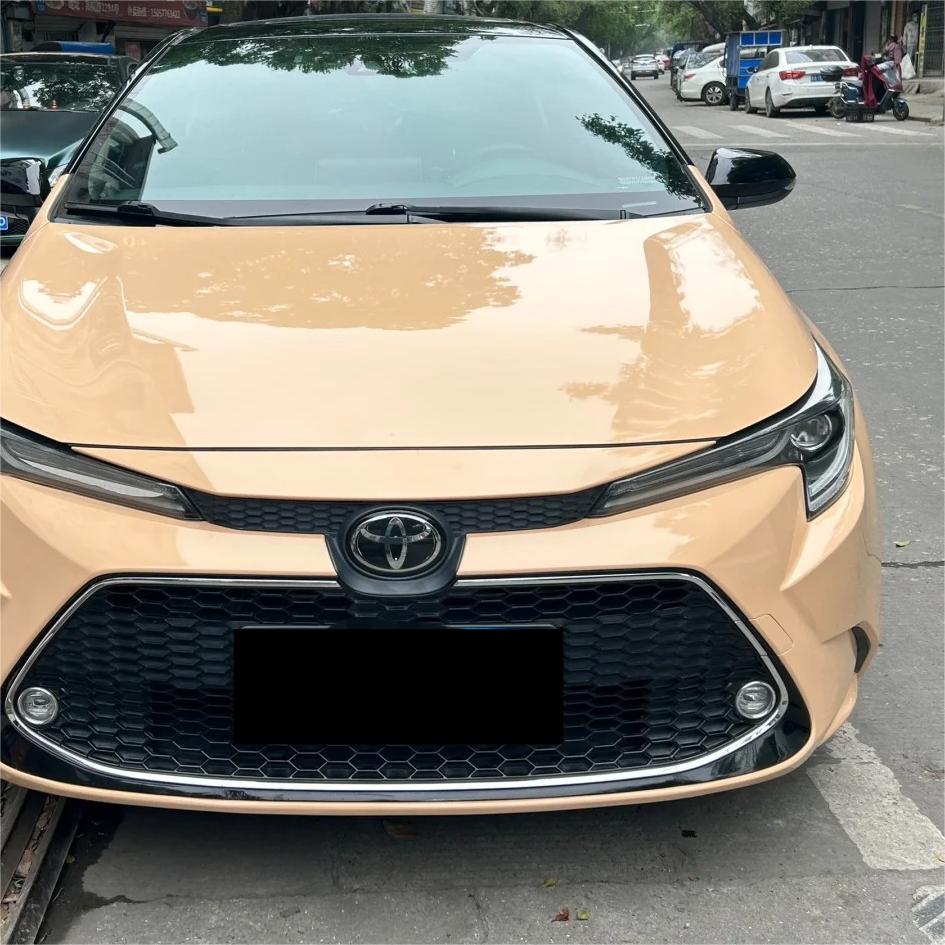 Gloss AMG Desert Yellow Car Vinyl Wrap PET review Carter 01