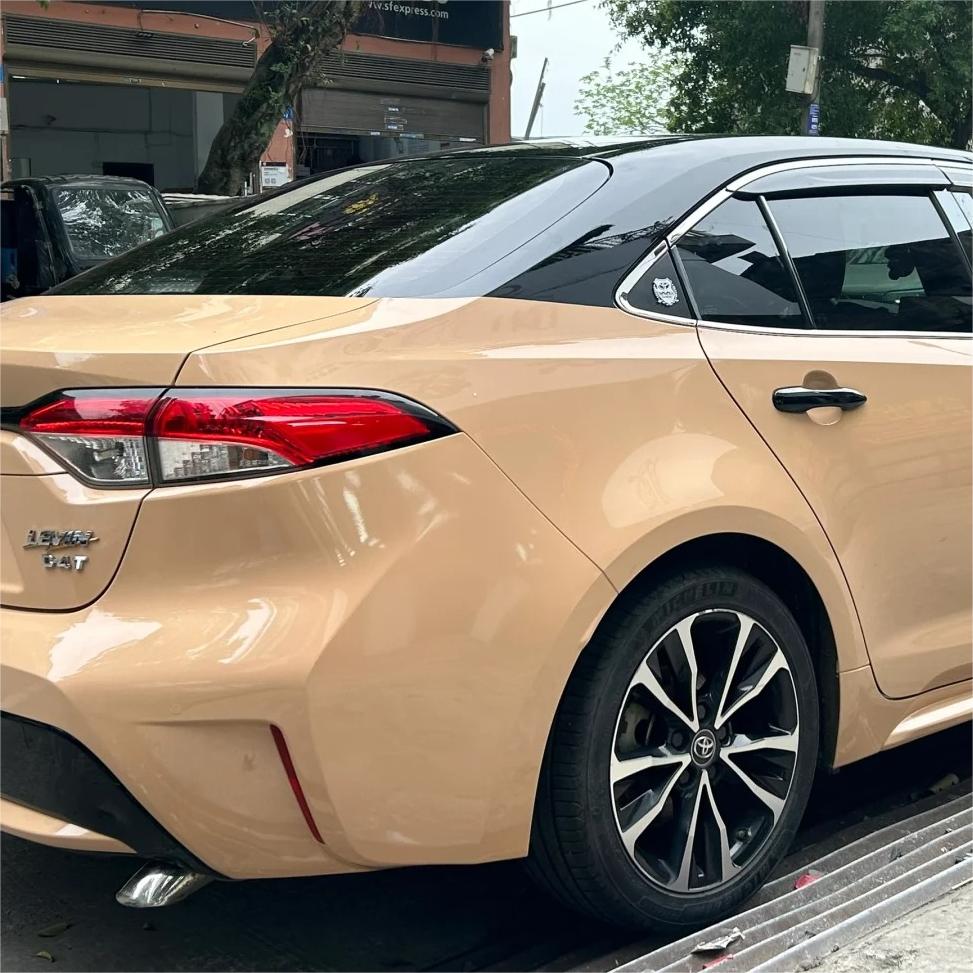 Gloss AMG Desert Yellow Car Vinyl Wrap PET review Shanon