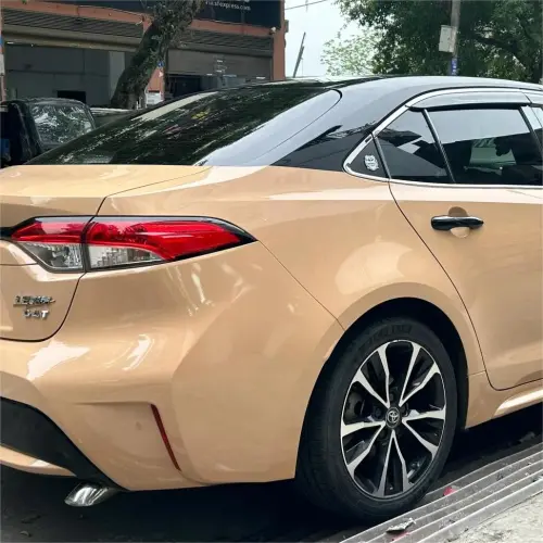 Gloss AMG Desert Yellow Car Vinyl Wrap PET review 