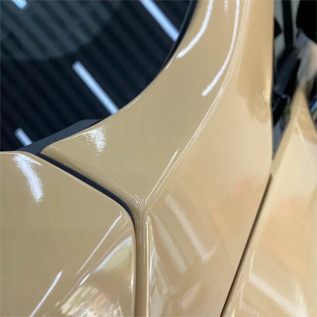 Gloss AMG Desert Yellow Car Vinyl Wrap PET review Angela 02