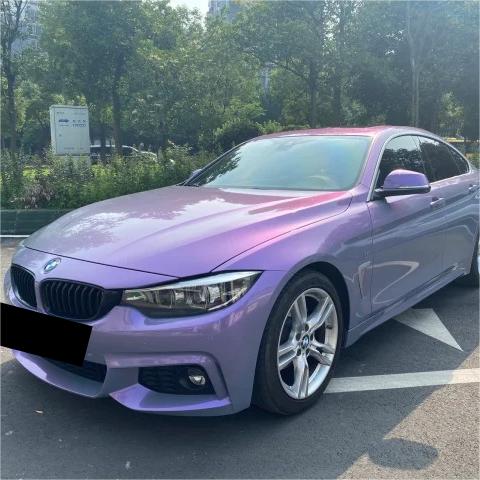 Gloss Metallic Chameleon Candy Grey Purple Car Vinyl Wrap PET review Metallic 00