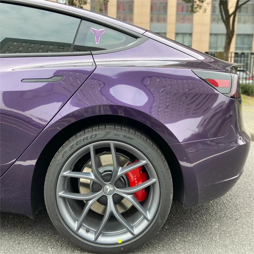 Gloss Metallic Venice Purple Car Vinyl Wrap PET review Garrett 01