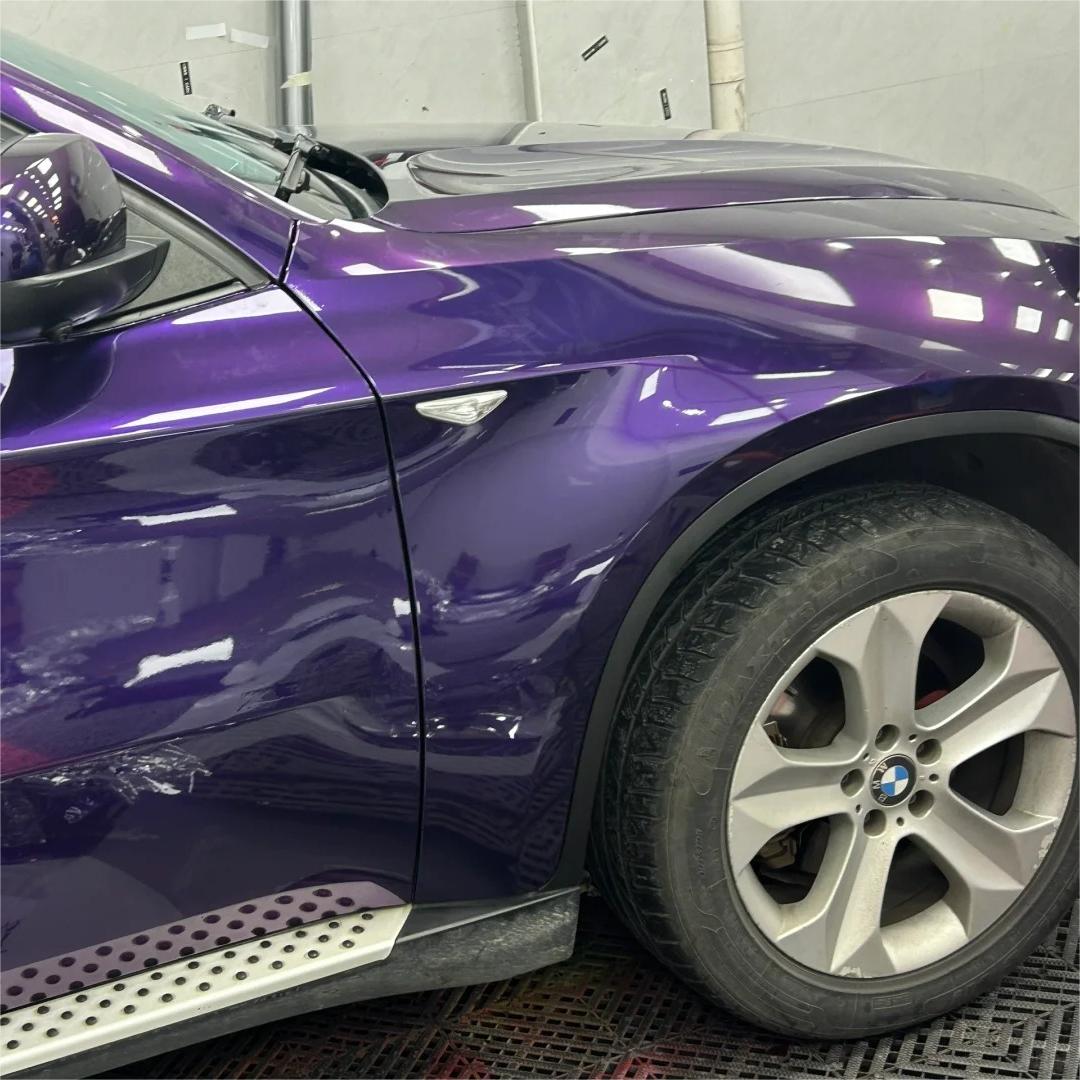Gloss Metallic Venice Purple Car Vinyl Wrap PET review Wallman 01