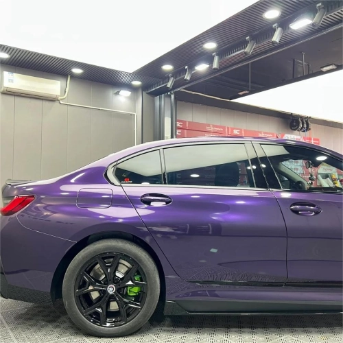 Gloss Metallic Venice Purple Car Vinyl Wrap PET reviewed by