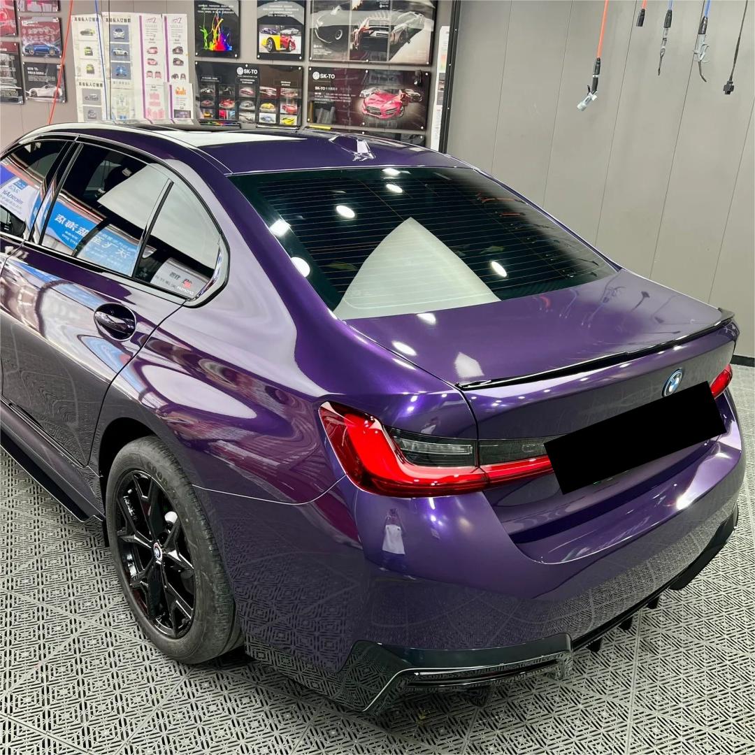 Gloss Metallic Venice Purple Car Vinyl Wrap PET review Martinez 01