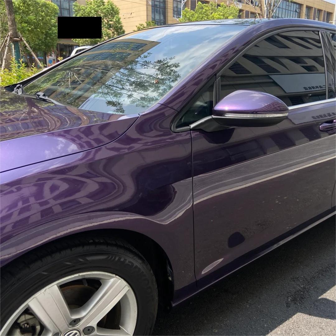 Gloss Metallic Venice Purple Car Vinyl Wrap PET review Scarey 03