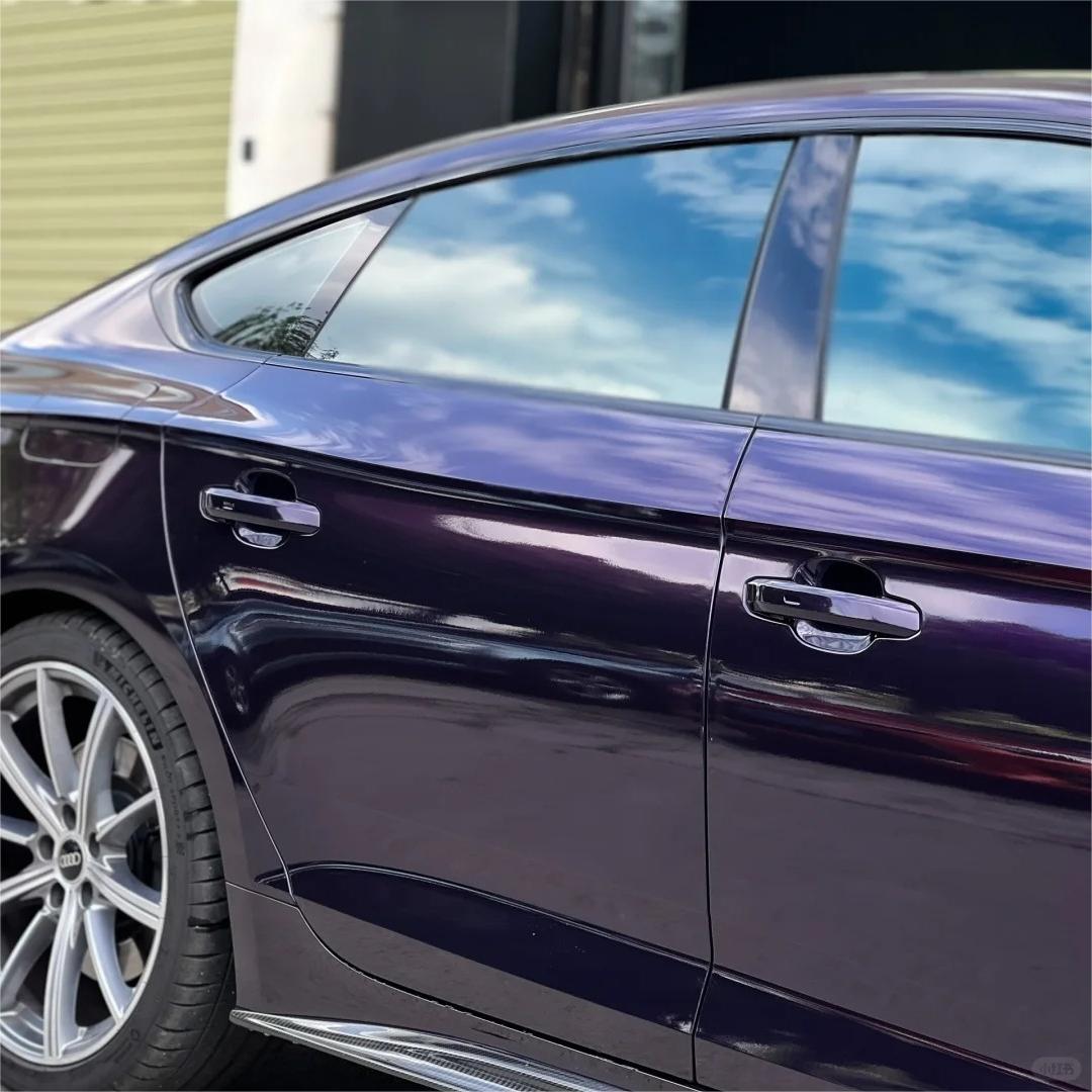 Gloss Metallic Venice Purple Car Vinyl Wrap PET review Pooky 01