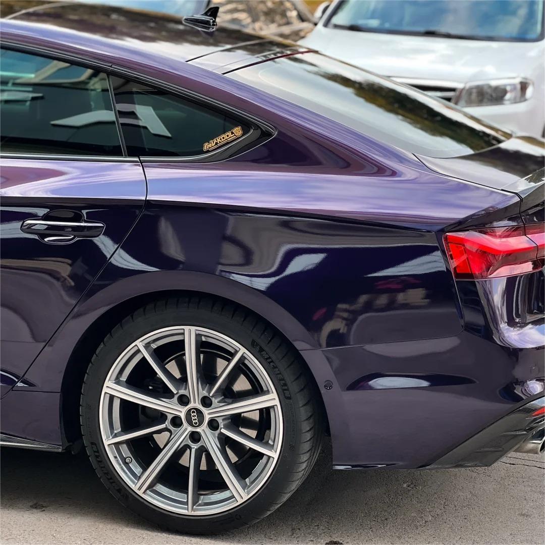 Gloss Metallic Venice Purple Car Vinyl Wrap PET review Pooky 02