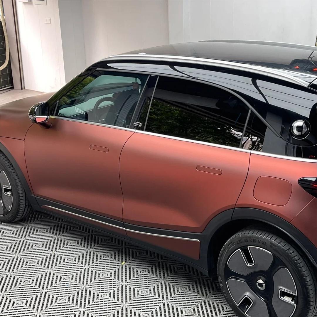 Matte Wine Red Car Vinyl Wrap review Schultz 02