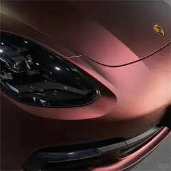 Matte Wine Red Car Vinyl Wrap review Andyphan 01