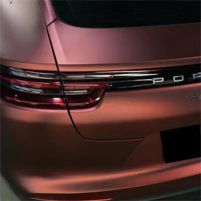 Matte Wine Red Car Vinyl Wrap review Andyphan 03