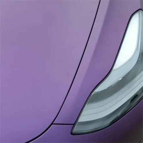 Ultra Matte Metallic Dark Purple Car Vinyl Wrap PET review 