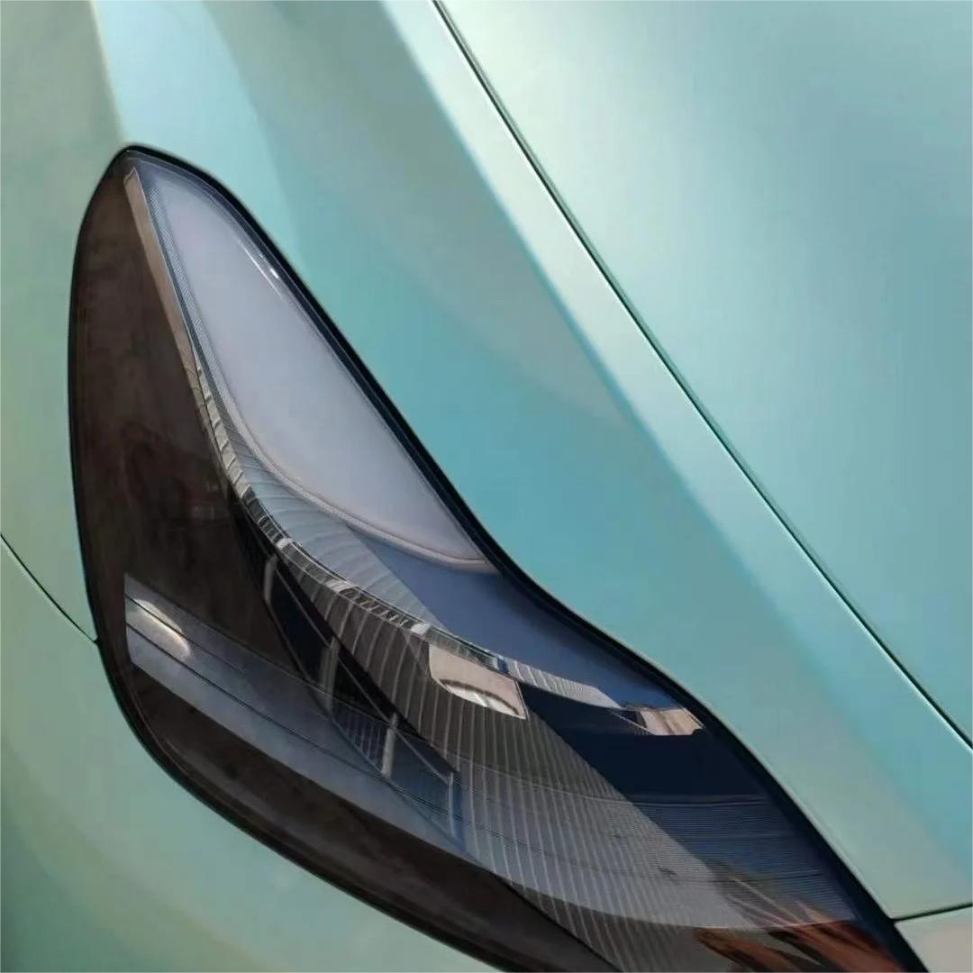 Gloss Metallic Rainbow Laser Tiffany Blue Car Vinyl Wrap review Marthaller