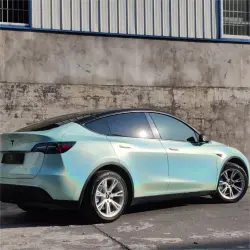Gloss Metallic Rainbow Laser Tiffany Blue Car Vinyl Wrap review Steve 02