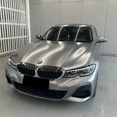 Matte Metallic Titanium Grey Car Vinyl Wrap PET review Sasheena 00