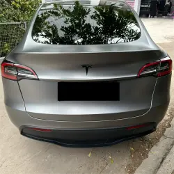 Matte Metallic Titanium Grey Car Vinyl Wrap PET review Tanya 02