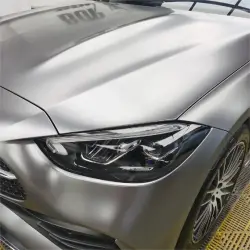 Matte Metallic Titanium Grey Car Vinyl Wrap PET review  Lopez 03
