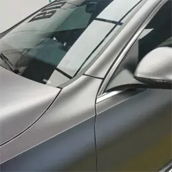 Matte Metallic Titanium Grey Car Vinyl Wrap PET review Charles 01