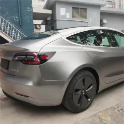 Matte Metallic Titanium Grey Car Vinyl Wrap PET review Gulley 04