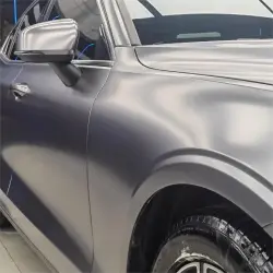 Matte Metallic Titanium Grey Car Vinyl Wrap PET review Sparky 02