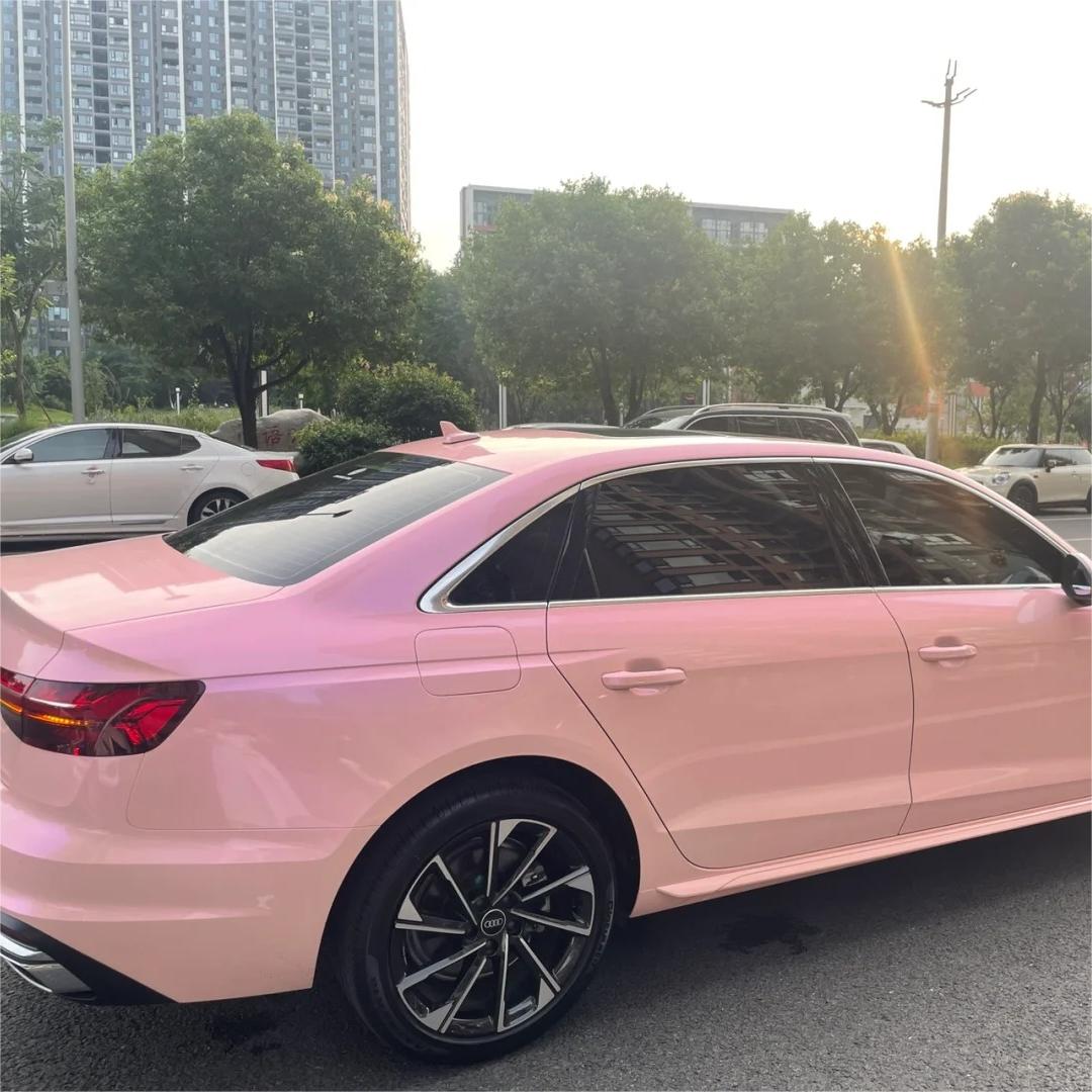 Gloss Metallic Purple Pink Car Vinyl Wrap PET review Griffin 01