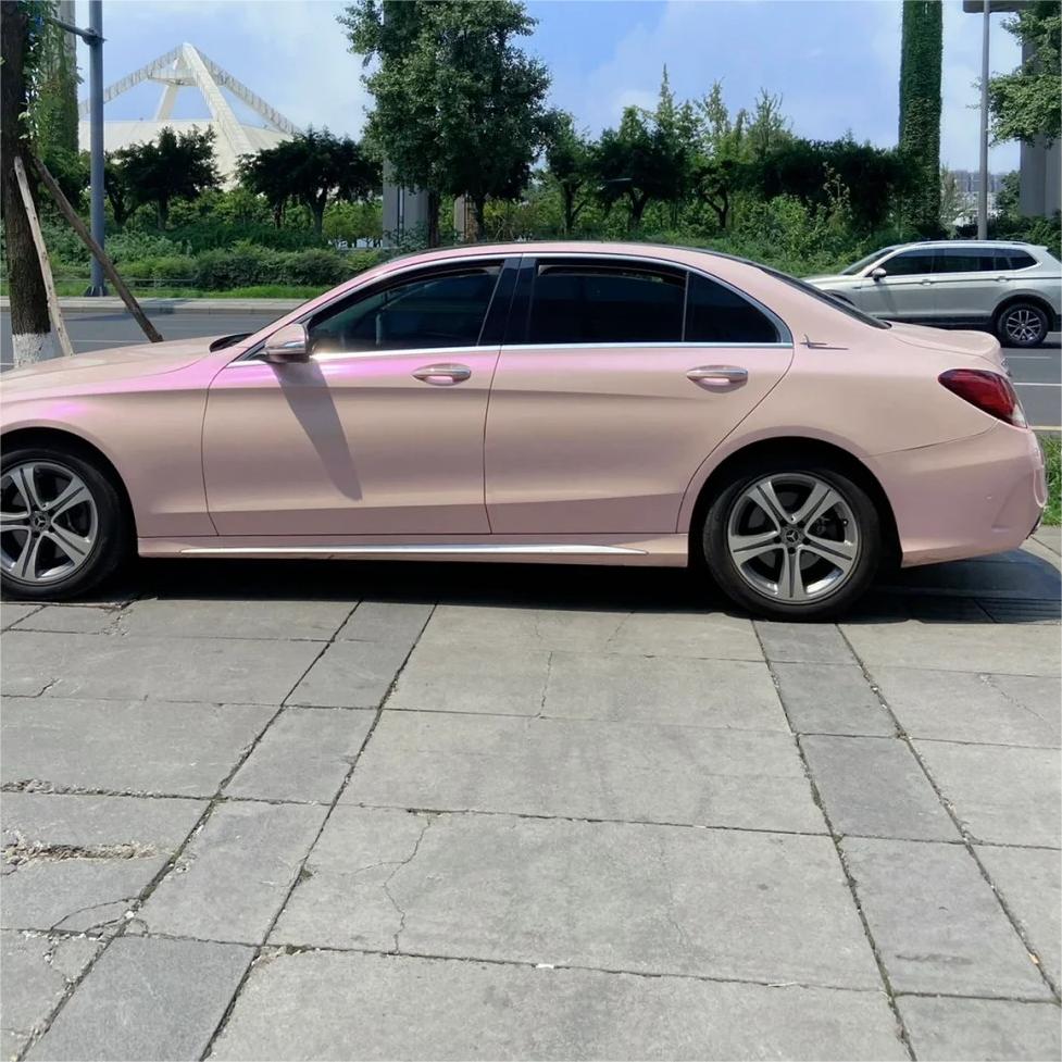 Gloss Metallic Purple Pink Car Vinyl Wrap PET review Shane 00