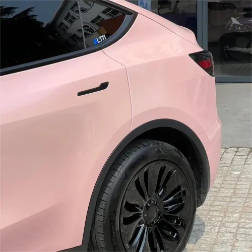 Gloss Metallic Purple Pink Car Vinyl Wrap PET review 