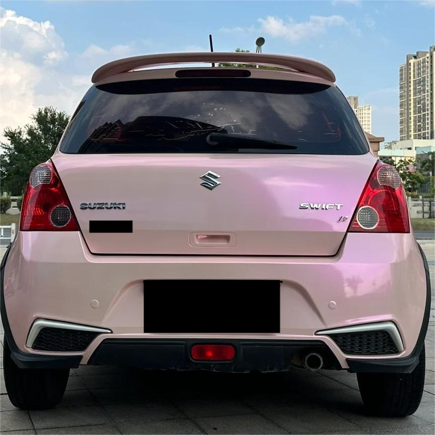 Gloss Metallic Purple Pink Car Vinyl Wrap PET review Unique 01