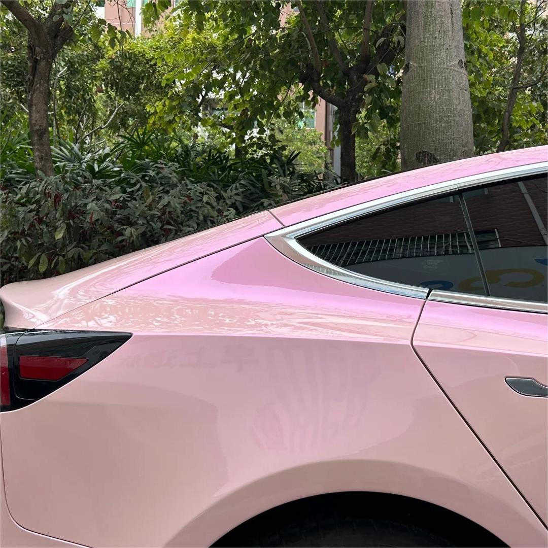 Gloss Metallic Purple Pink Car Vinyl Wrap PET review September 01