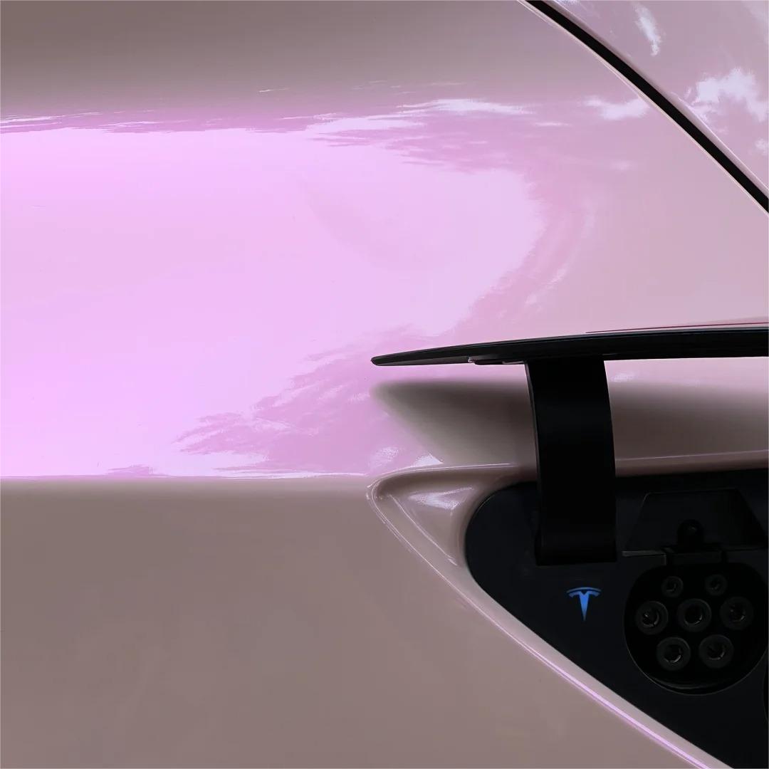 Gloss Metallic Purple Pink Car Vinyl Wrap PET review Mathieu 01