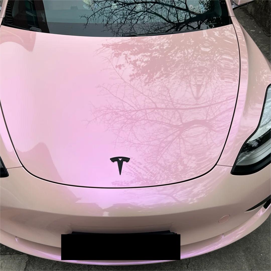 Gloss Metallic Purple Pink Car Vinyl Wrap PET review Miller 01