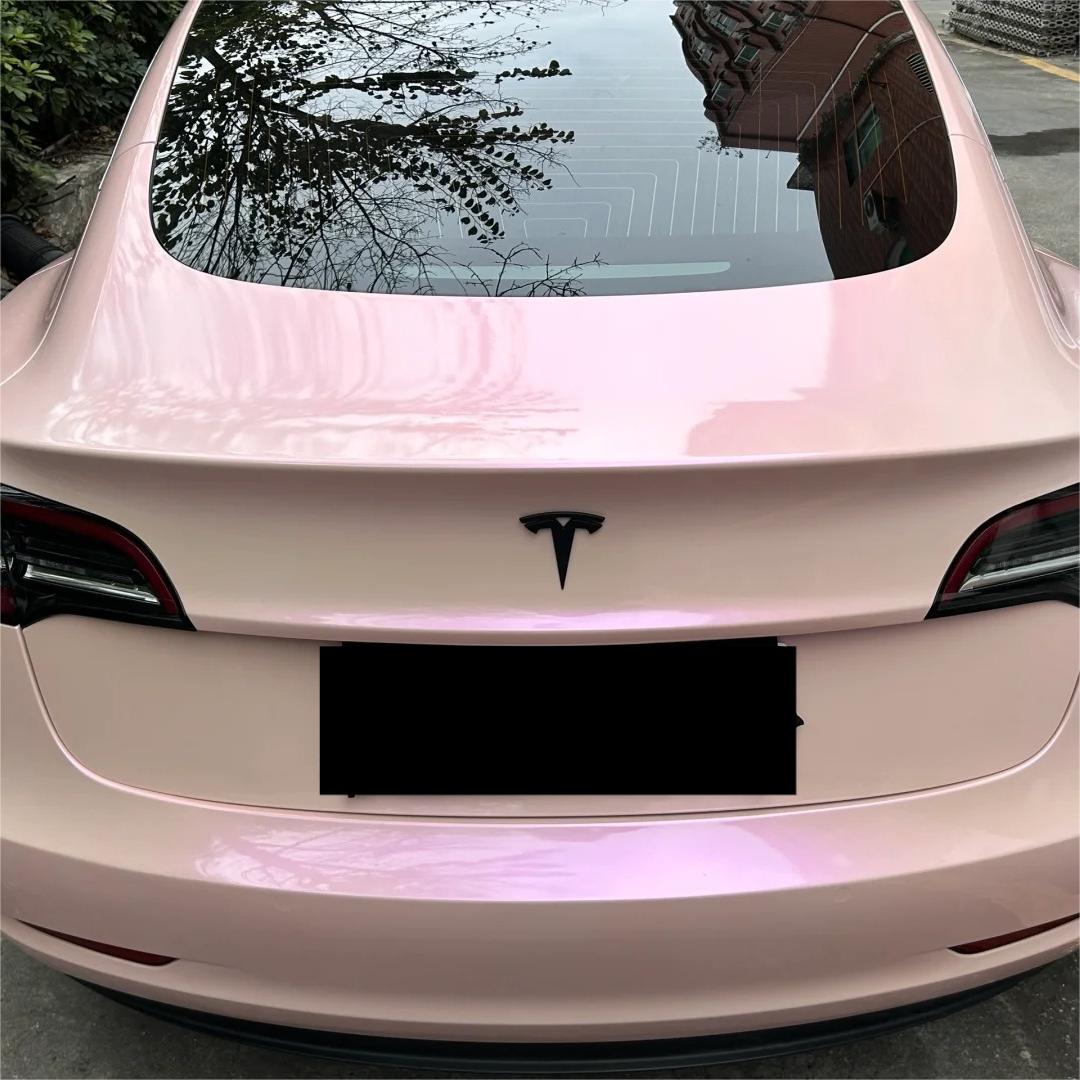 Gloss Metallic Purple Pink Car Vinyl Wrap PET review Miller 04