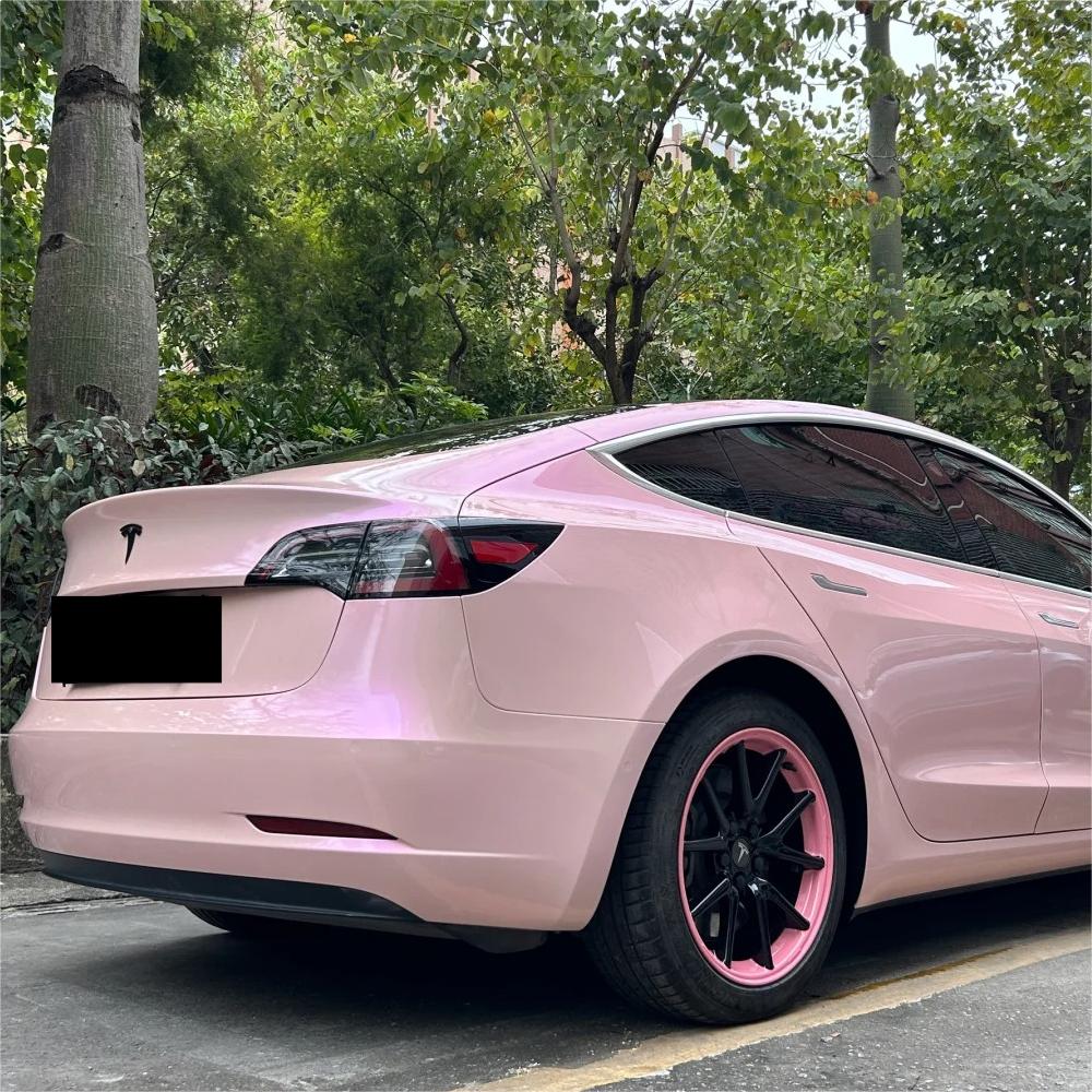 Gloss Metallic Purple Pink Car Vinyl Wrap PET review Miller 03