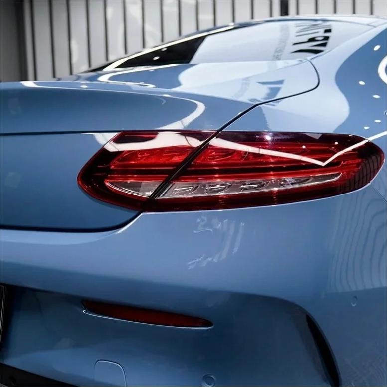 Gloss China Blue Car Vinyl Wrap PET review Joseph 02