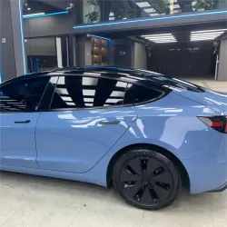 Gloss China Blue Car Vinyl Wrap Sale review Daniel 02
