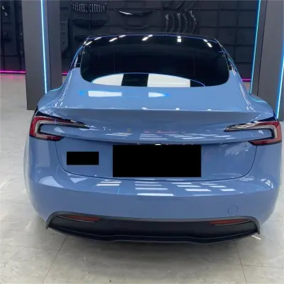 Gloss China Blue Car Vinyl Wrap review Daniel 02