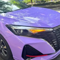 Gloss Lavender Purple Car Vinyl Wrap Tesla BMW PET review Woodward 01