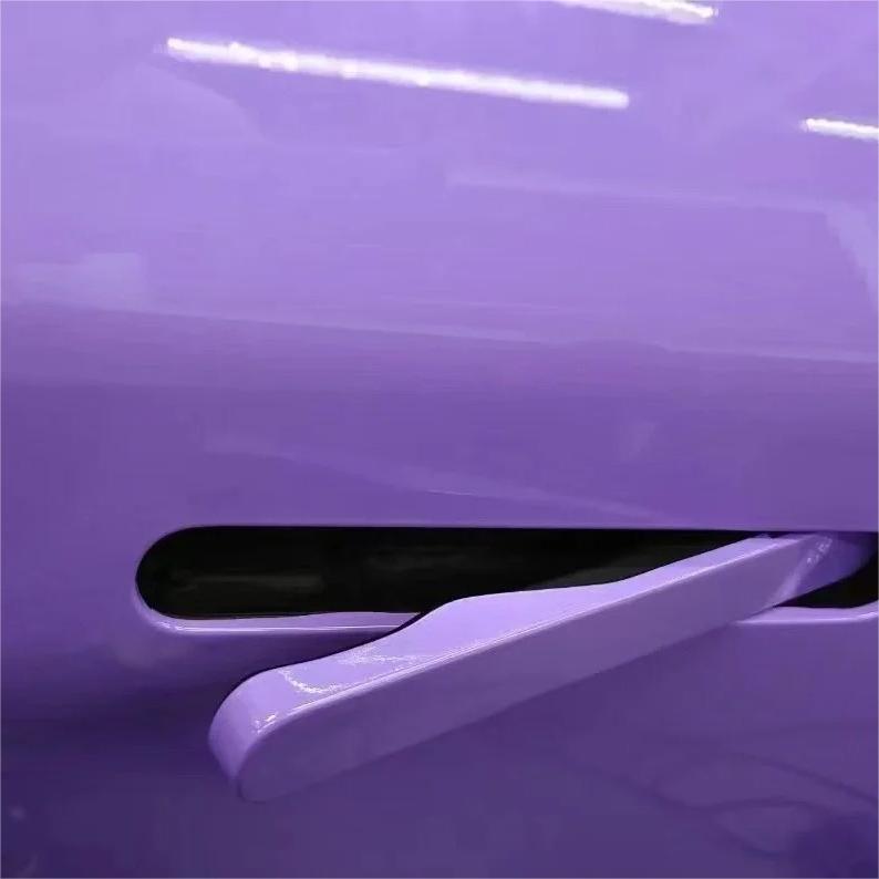 Gloss Lavender Purple Car Vinyl Wrap Tesla BMW PET review Robert