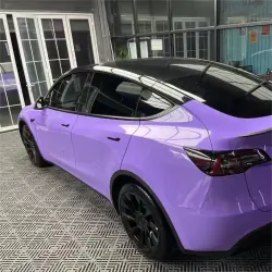 Gloss Lavender Purple Car Vinyl Wrap Tesla BMW PET review Amazon 03