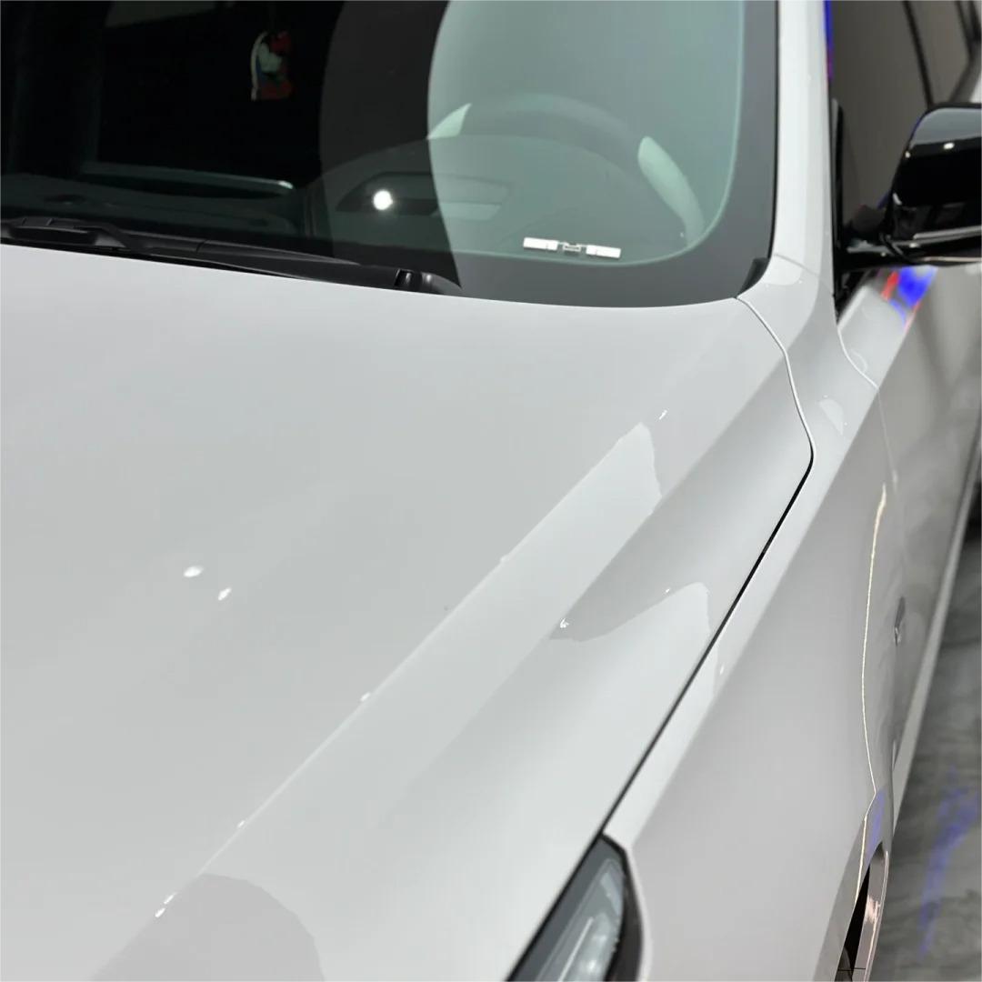 Gloss Crystal White Car Vinyl Wrap  review Cameron 01