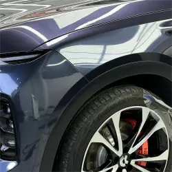 Gloss Metallic Navy Blue Car Vinyl Wrap review Howard 01
