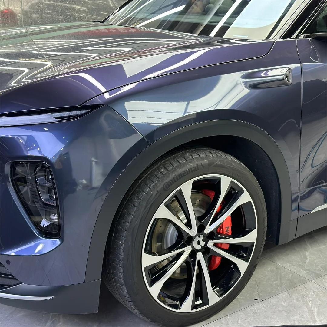 Gloss Metallic Navy Blue Car Vinyl Wrap review Howard 01