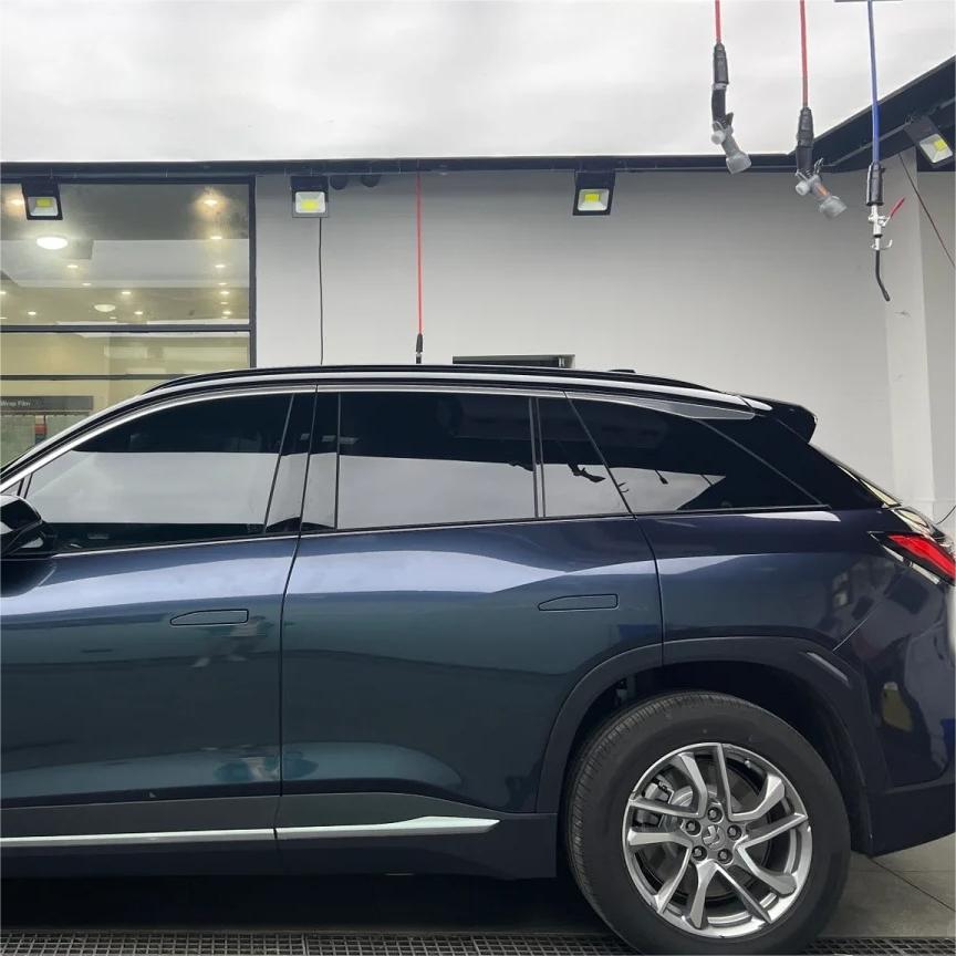 Gloss Metallic Navy Blue Car Vinyl Wrap review Garmon 01