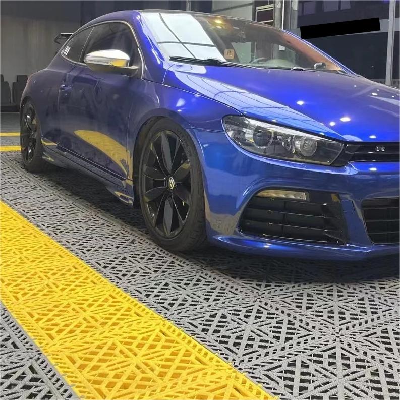 Gloss Metallic Blueberry Car Vinyl Wrap PET review Cameras 02