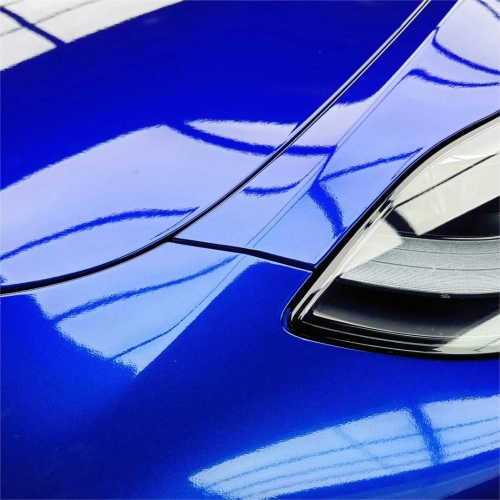 Gloss Metallic Blueberry Car Vinyl Wrap PET review 