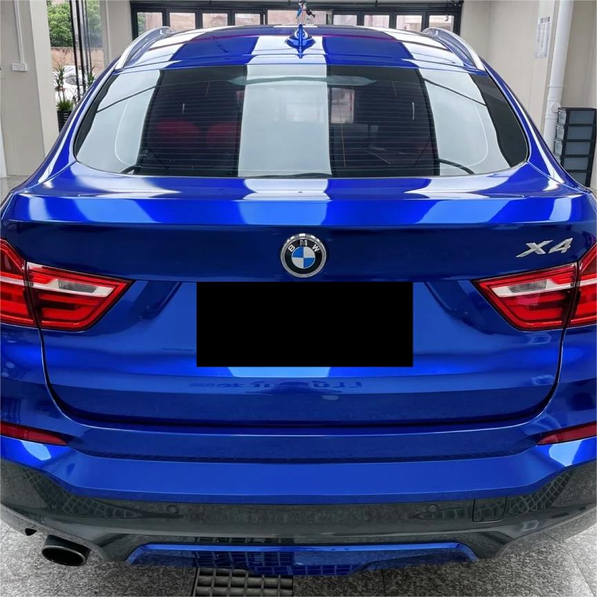 Gloss Metallic Blueberry Car Vinyl Wrap PET review Escamilla 02