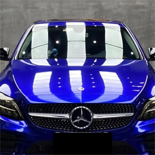 Gloss Metallic Blueberry Car Vinyl Wrap PET review 