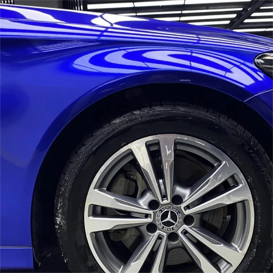Gloss Metallic Blueberry Car Vinyl Wrap PET review Lizmarie 02